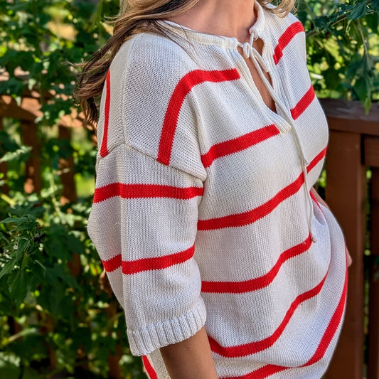 Striped Knit Top