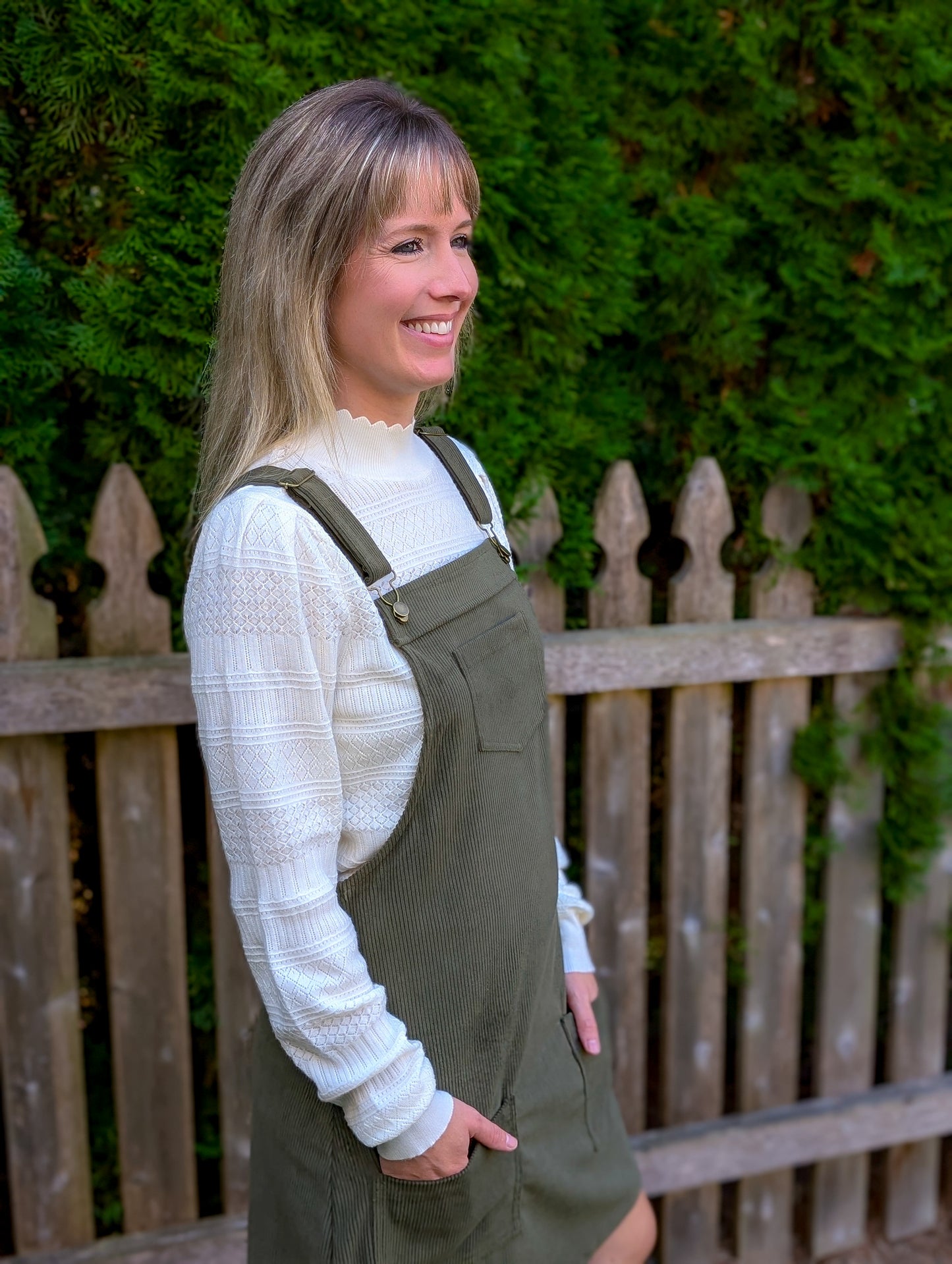 Scalloped Turtleneck