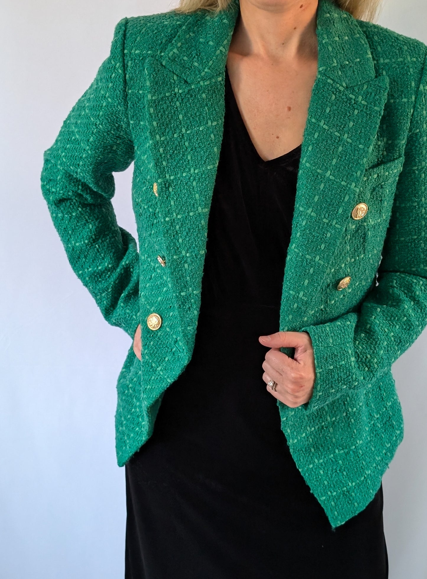 Check Tweed Blazer