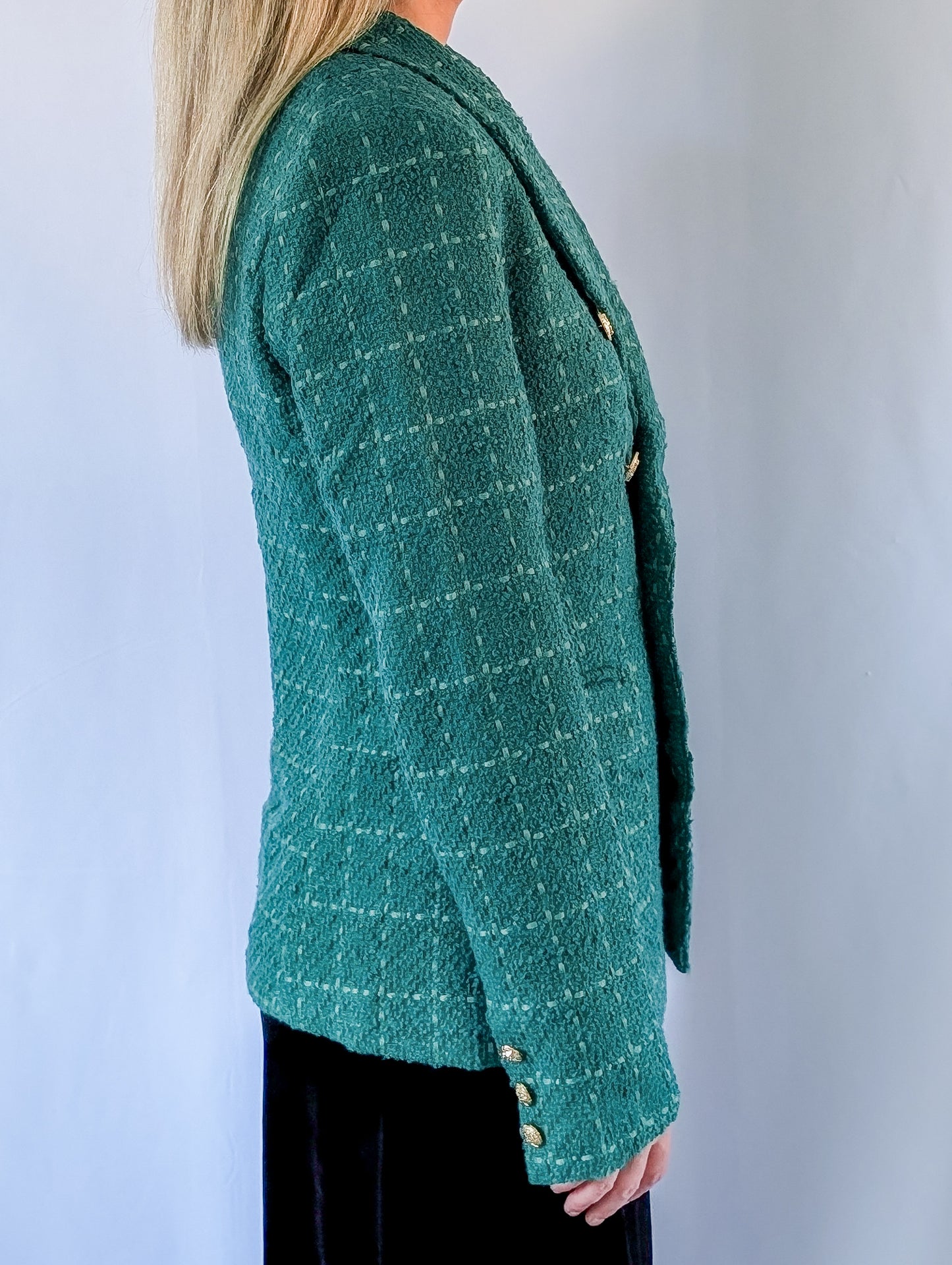 Check Tweed Blazer
