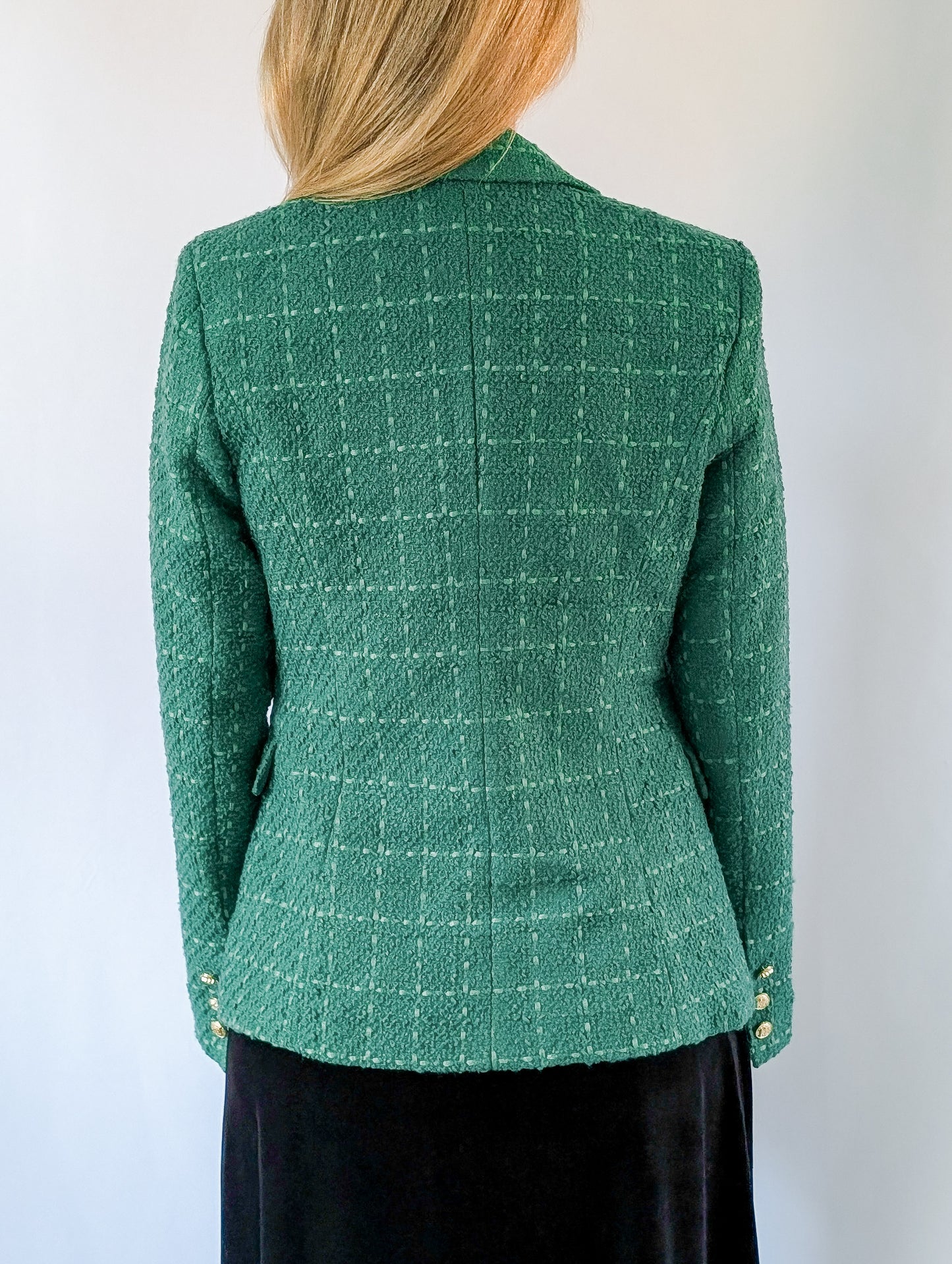Check Tweed Blazer