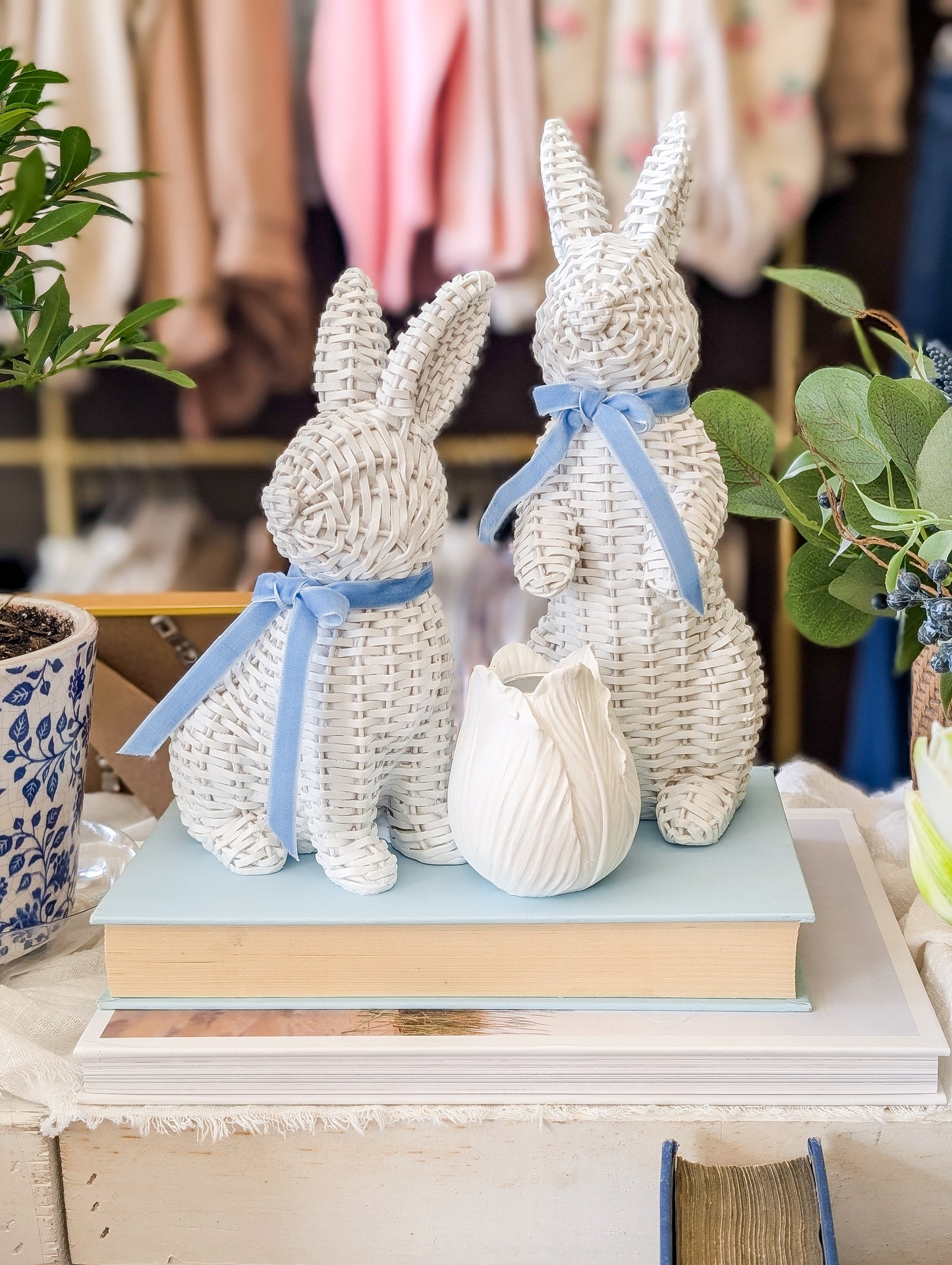 White Basket Weave Rabbit