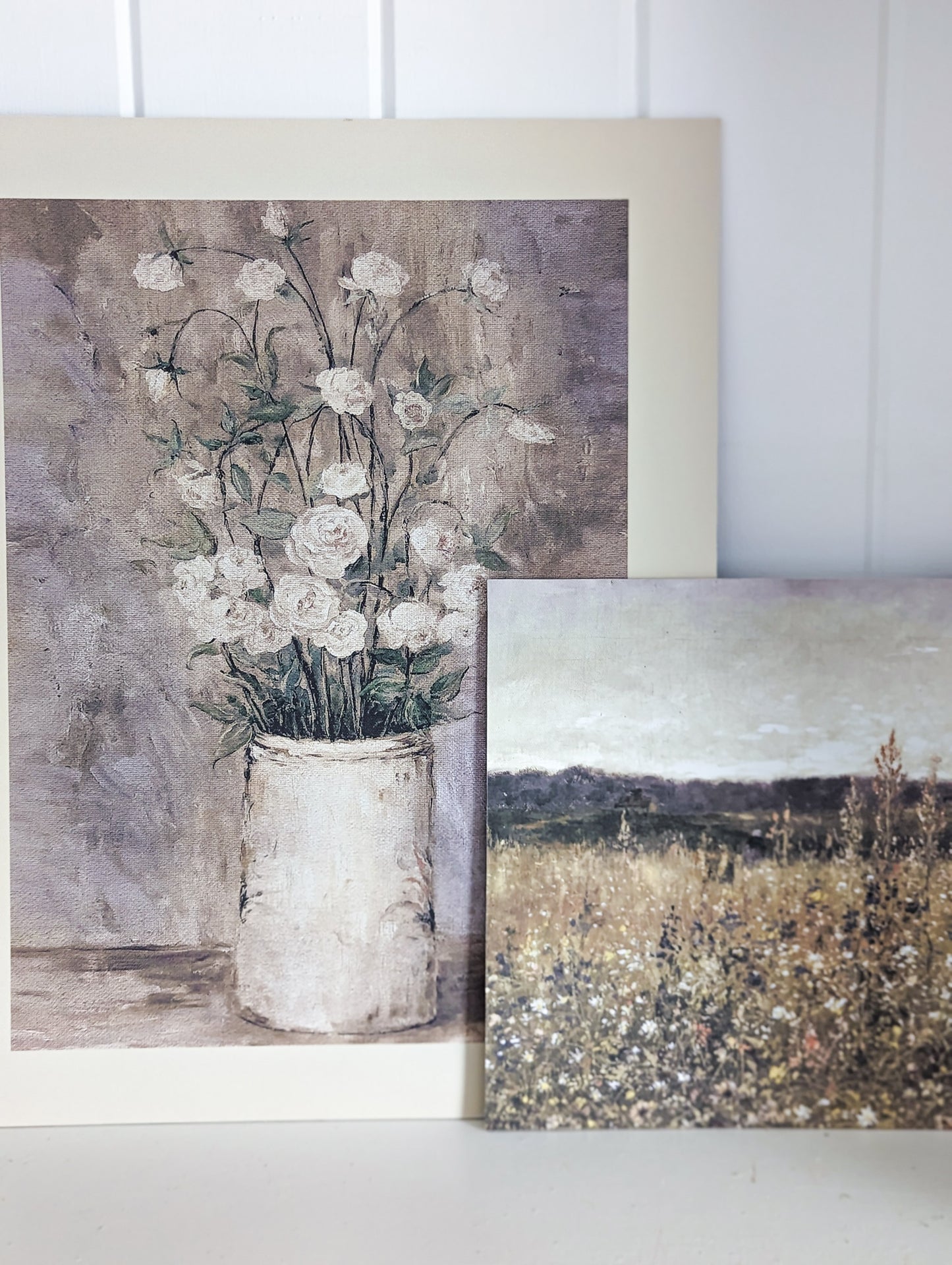 White Roses Still Life Artisan Board
