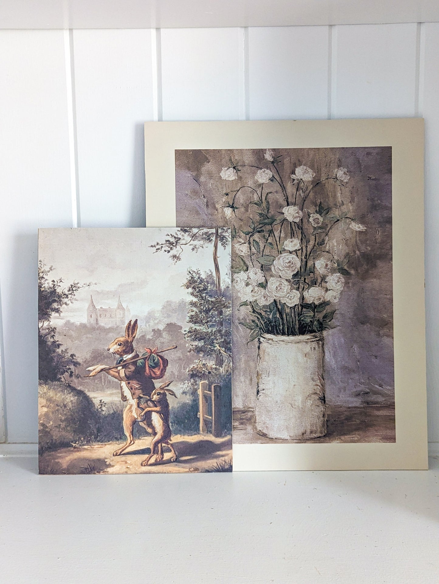 White Roses Still Life Artisan Board