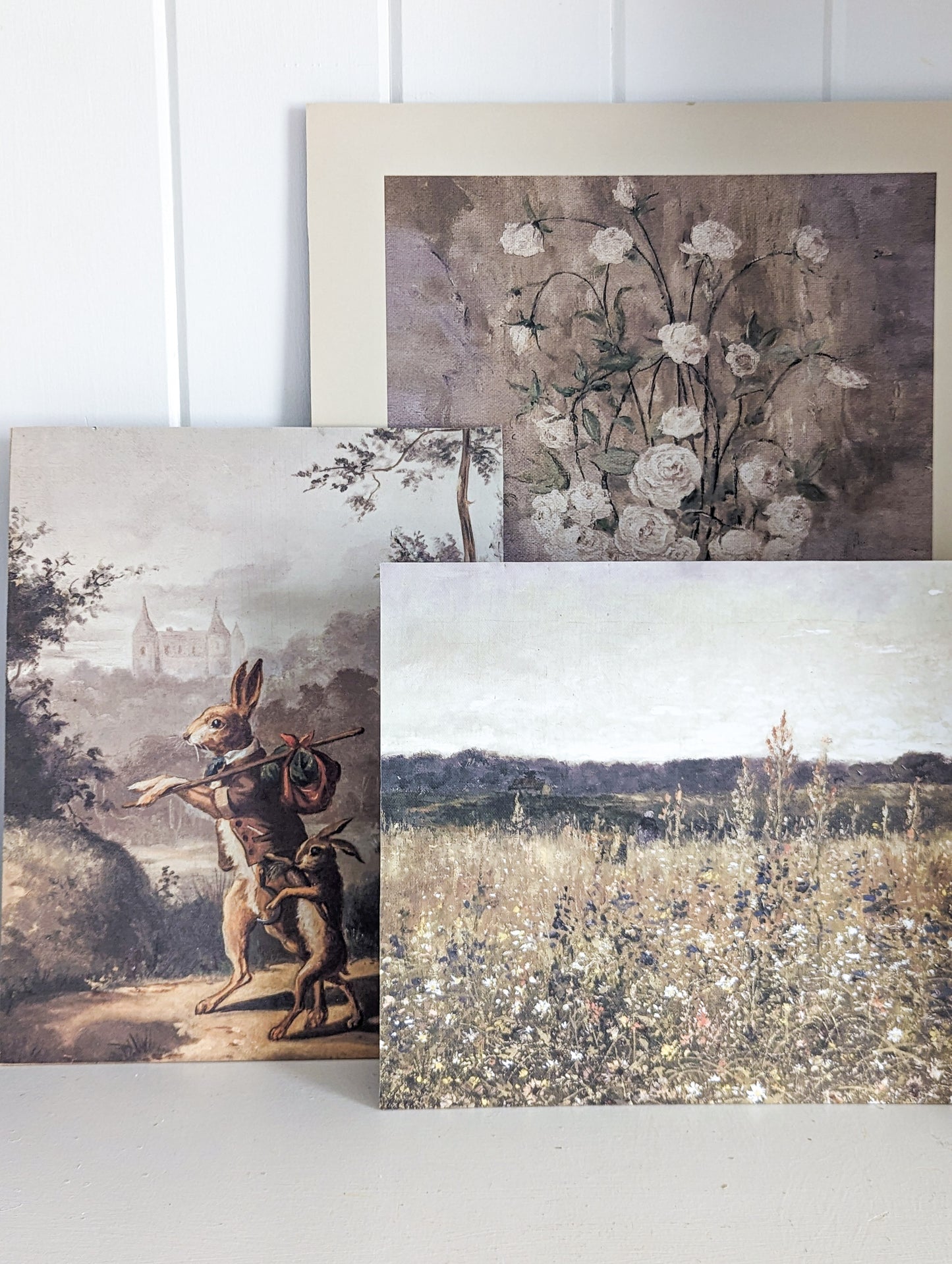 White Roses Still Life Artisan Board