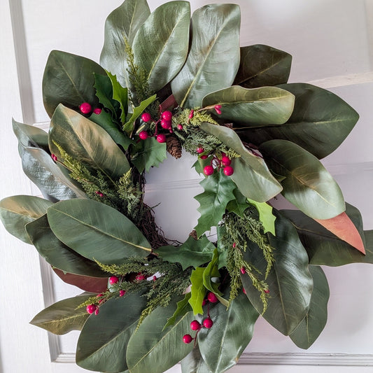 Magnolia & Berry Wreath