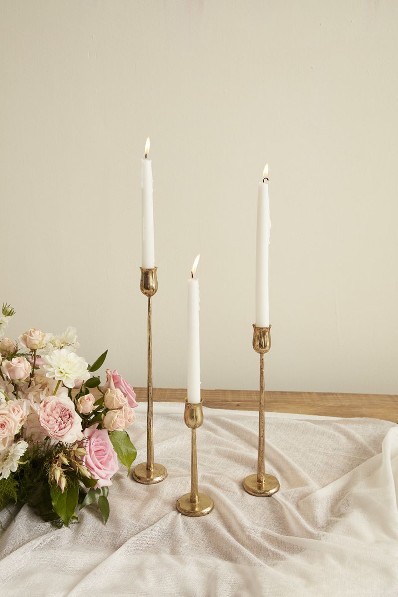 Tulip Gold Taper Holders