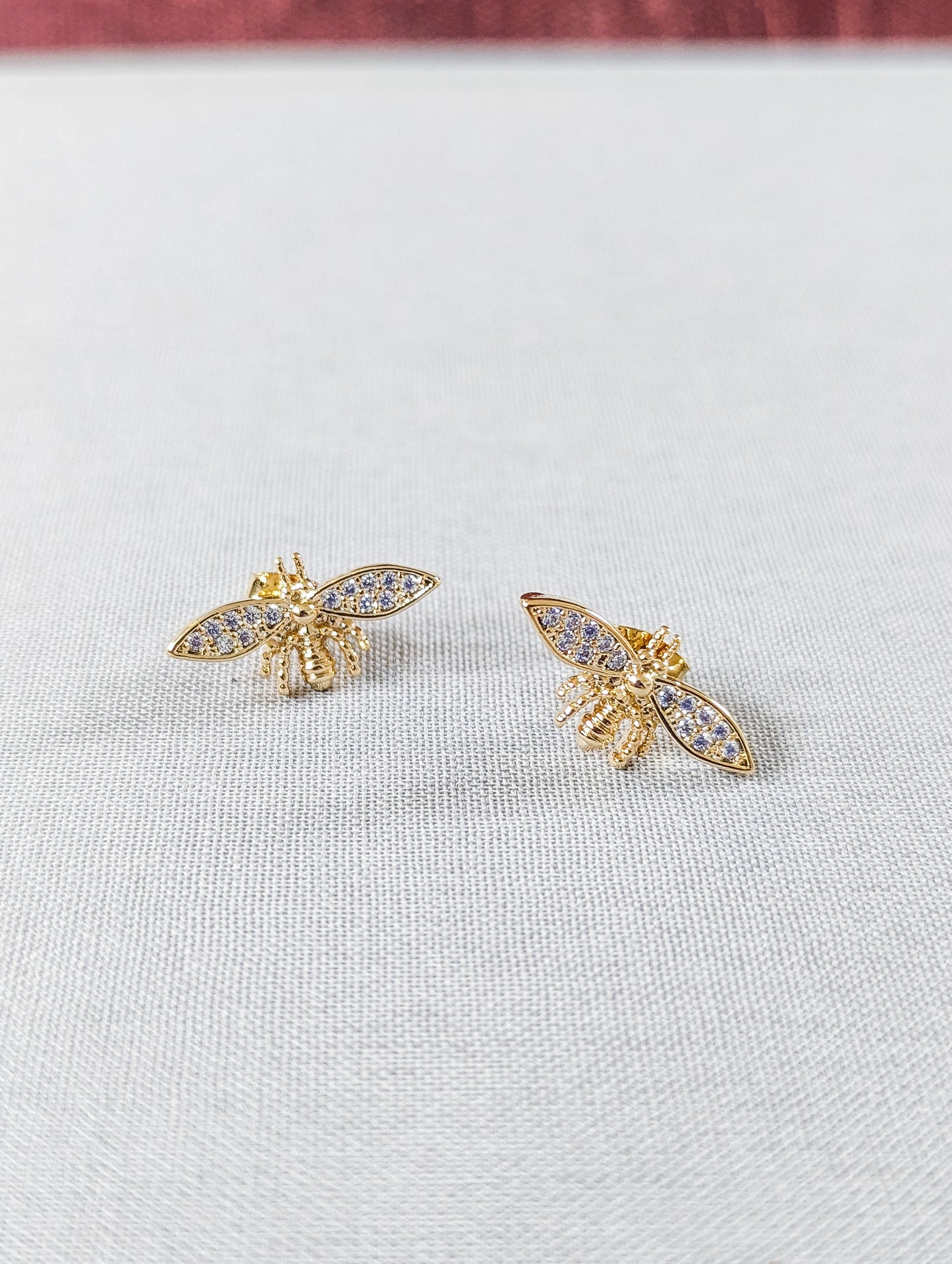 Gold Dipped Bee Earring