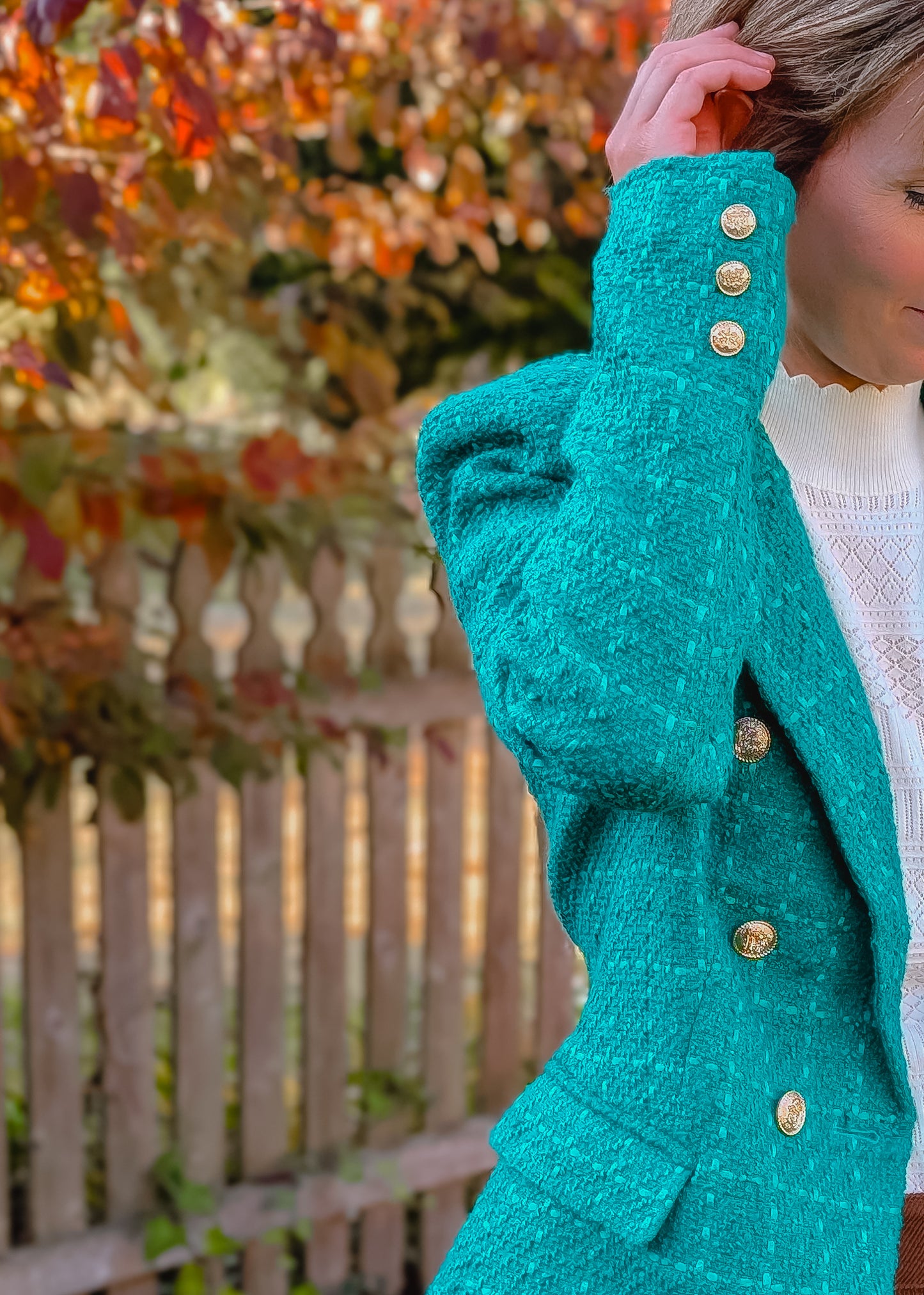 Check Tweed Blazer
