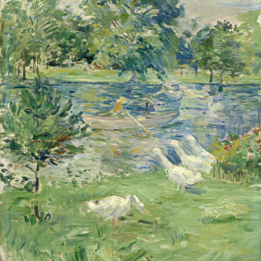 Remastered Watercolor Pond Scenery