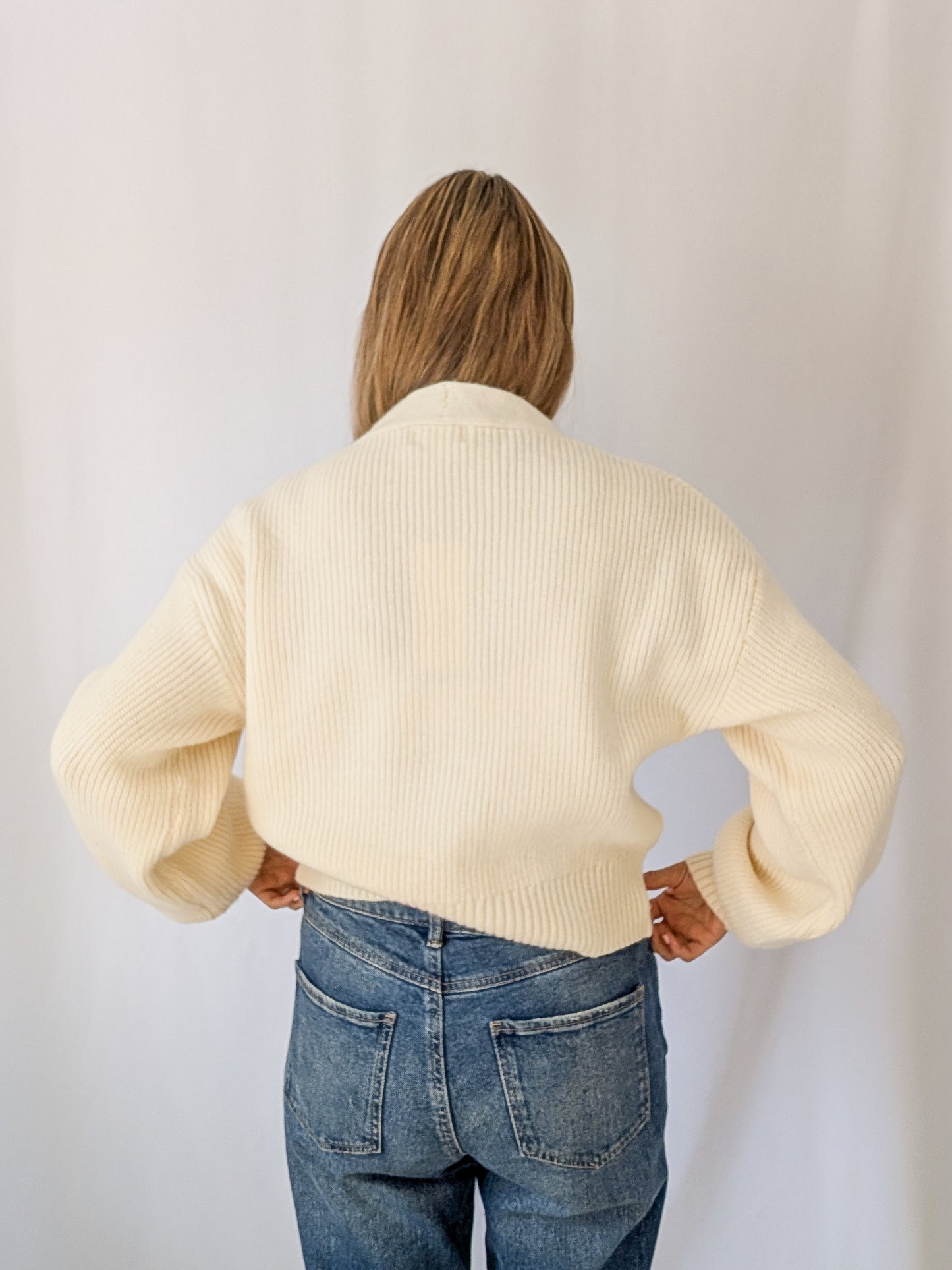 Cardigan with Bow Buttons