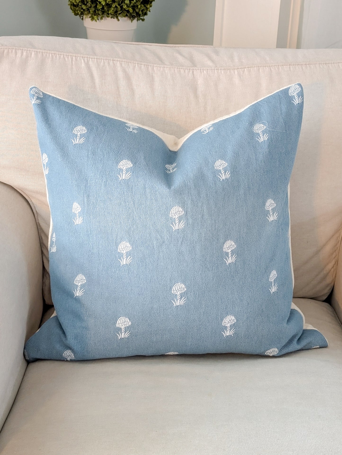 Linen Mushroom Pillow