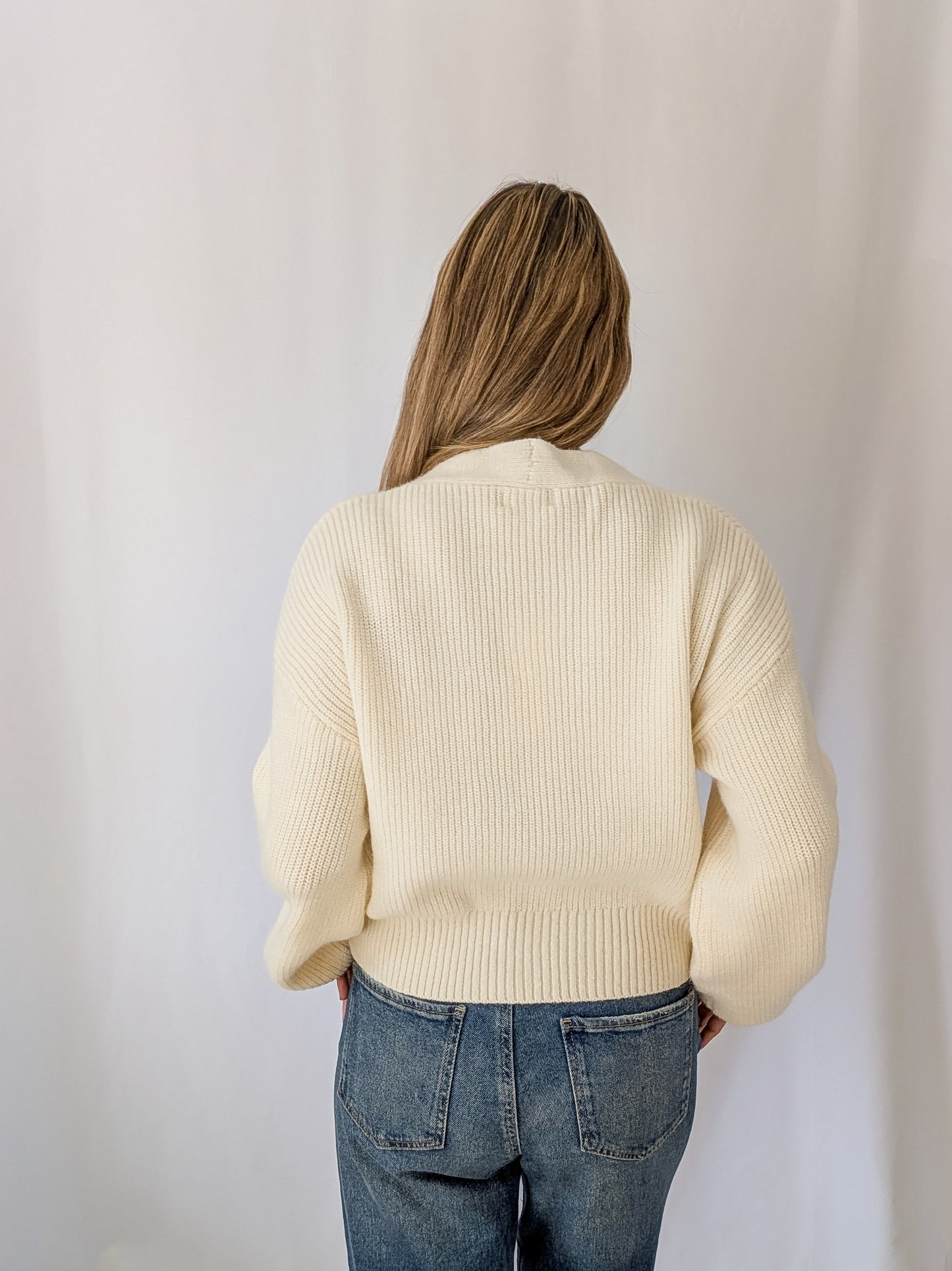 Cardigan with Bow Buttons