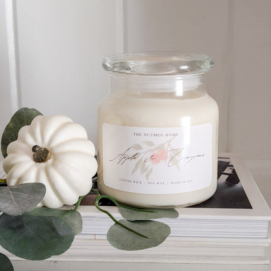 Apple & Evergreens Soy Candle